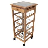 Verdulero Frutero de cocina Oporto 2 color miel 37X37X85