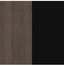 Cómoda 4 Cajones, Color Ceniza y Negro, Medidas: 89 cm (Largo) x 89,6 cm (Alto) x 39,6 cm de (Fondo) Meyvaser