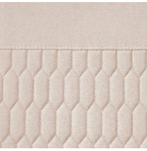 Pack de 4 Sillas de Madera con Relleno de Espuma, Tapizadas en Tela Beige, Patas Metálicas Negras, Medidas 44x60x99 cm